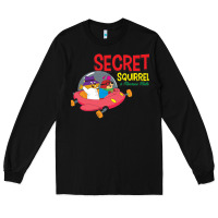 Black Secret Squirrel  51 Long Sleeve Tee - FloraArt