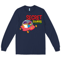 Navy Secret Squirrel  51 Long Sleeve Tee - FloraArt