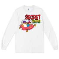 White Secret Squirrel  51 Long Sleeve Tee - FloraArt