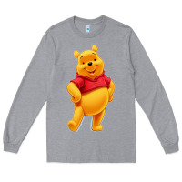 Heather Grey pooh Long Sleeve Tee - FloraArt