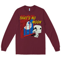Burgundy thats no moon Long Sleeve Tee - FloraArt