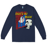 Navy thats no moon Long Sleeve Tee - FloraArt