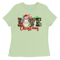 Matcha Love Christmas Snowman Ladies Tee - FaDigitalArtStudio