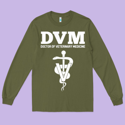 Doctor Of Veterinary Medicine Dvm Veterinarian Vet Tech Long Sleeve Tee Designed By Floraart