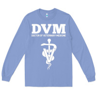 Colony Blue Doctor of Veterinary Medicine DVM Veterinarian Vet Tech Long Sleeve Tee - FloraArt