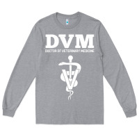 Heather Grey Doctor of Veterinary Medicine DVM Veterinarian Vet Tech Long Sleeve Tee - FloraArt