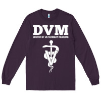 Plum Doctor of Veterinary Medicine DVM Veterinarian Vet Tech Long Sleeve Tee - FloraArt
