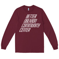 Burgundy Better Oblivion Community Center Long Sleeve Tee - FloraArt