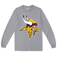 Heather Grey Team Of Minnesota American Football Long Sleeve Tee - FloraArt