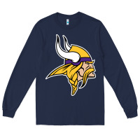 Navy Team Of Minnesota American Football Long Sleeve Tee - FloraArt