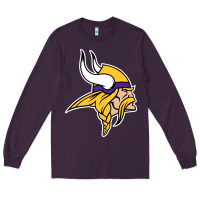 Plum Team Of Minnesota American Football Long Sleeve Tee - FloraArt