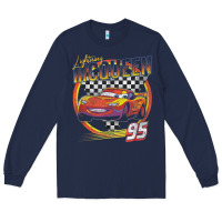 Navy cars lightning mcqueen Long Sleeve Tee - FloraArt