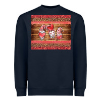 Navy valentines day gnomes leopard Heavyweight Sweatshirt - Jasminsmagicworld