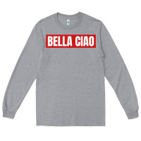 Heather Grey bella ciao tshirt for casa song lovers  men women tshirt t shirt Long Sleeve Tee - FloraArt