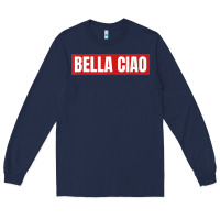 Navy bella ciao tshirt for casa song lovers  men women tshirt t shirt Long Sleeve Tee - FloraArt