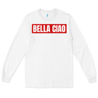 White bella ciao tshirt for casa song lovers  men women tshirt t shirt Long Sleeve Tee - FloraArt