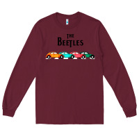 Burgundy beetles Long Sleeve Tee - FloraArt