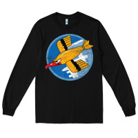 Black Ww2 91St Bomb Squadron Flying Fortress Soaring Bird Patch Long Sleeve Tee - FloraArt