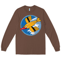Chestnut Ww2 91St Bomb Squadron Flying Fortress Soaring Bird Patch Long Sleeve Tee - FloraArt