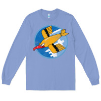 Colony Blue Ww2 91St Bomb Squadron Flying Fortress Soaring Bird Patch Long Sleeve Tee - FloraArt