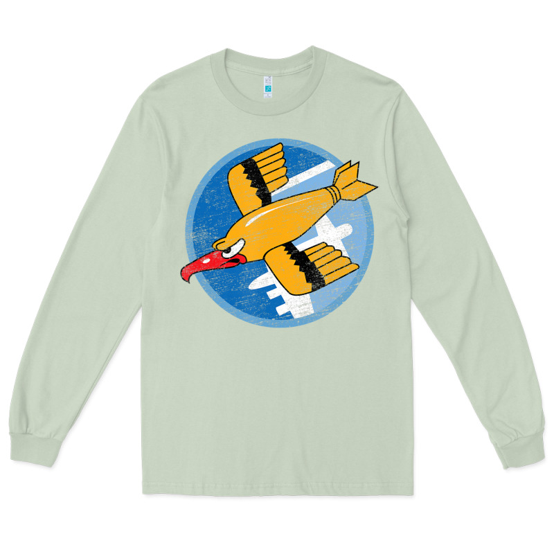 Ww2 91st Bomb Squadron Flying Fortress Soaring Bird Patch Long Sleeve Tee by FloraArt | Teevron