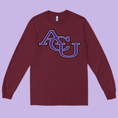 Acu Abilene Christian University Long Sleeve Tee Designed By Floraart