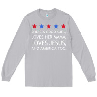Moon Dust she's a good girl, she's loves her mama, loves jesus t shirt Long Sleeve Tee - FloraArt