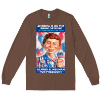 Chestnut alfred e. neuman for president Long Sleeve Tee - FloraArt