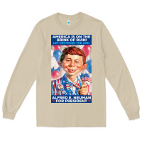 Mushroom alfred e. neuman for president Long Sleeve Tee - FloraArt