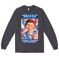 Smoke alfred e. neuman for president Long Sleeve Tee - FloraArt