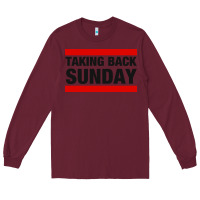 Burgundy TAKING BACK SUNDAY Long Sleeve Tee - FloraArt