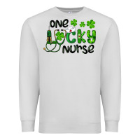Dove Grey Saint Patricks One Lucky Nurse Premium Sweatshirt - RanaPortraitStore