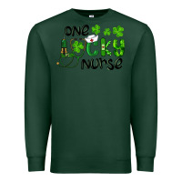 Sports Green Saint Patricks One Lucky Nurse Premium Sweatshirt - RanaPortraitStore