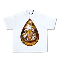 Sunflower Tooled Leather Bullskull Teardrop Earrings Urban Heavy Tee | Teevron