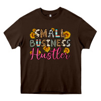 Chocolate Brown small business hustler Heavy Core Tee - OliviaCreatesArt