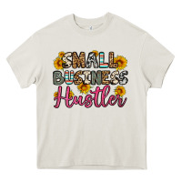 Cream small business hustler Heavy Core Tee - OliviaCreatesArt