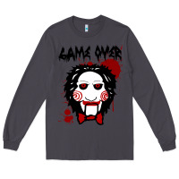 Smoke Billy Puppet Saw Jigsaw Inspired Long Sleeve Tee - FloraArt