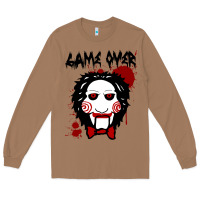 Toasted Coconut Billy Puppet Saw Jigsaw Inspired Long Sleeve Tee - FloraArt