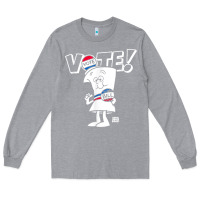 Heather Grey schoolhouse rock vote with bill with white type t shirt Long Sleeve Tee - FloraArt