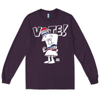 Plum schoolhouse rock vote with bill with white type t shirt Long Sleeve Tee - FloraArt