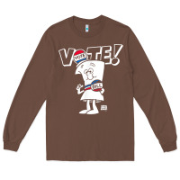 Chestnut schoolhouse rock vote with bill with white type t shirt Long Sleeve Tee - FloraArt