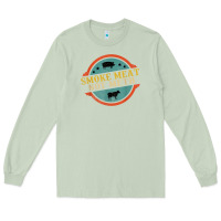 Matcha smoke meat not meth funny bbq grill lover meat lover retro Long Sleeve Tee - FloraArt