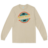 Mushroom smoke meat not meth funny bbq grill lover meat lover retro Long Sleeve Tee - FloraArt