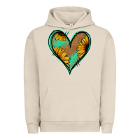 Pigment French Oak Sunflower Heart Urban Hoodie - Jasminsmagicworld