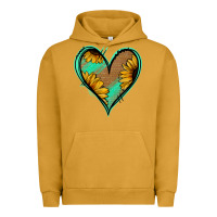 Pigment Peanut Butter Sunflower Heart Urban Hoodie - Jasminsmagicworld