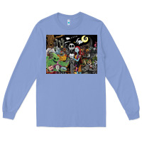 Colony Blue nightmare before christmas Long Sleeve Tee - FloraArt