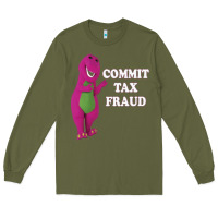 Army Green commit tax fraud essential Long Sleeve Tee - FloraArt