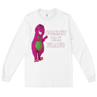 White commit tax fraud essential Long Sleeve Tee - FloraArt