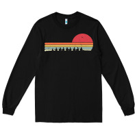 Black Rowing . Retro Style  For Rower Long Sleeve Tee - FloraArt