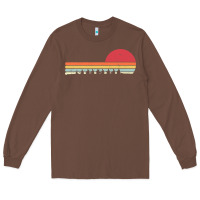 Chestnut Rowing . Retro Style  For Rower Long Sleeve Tee - FloraArt